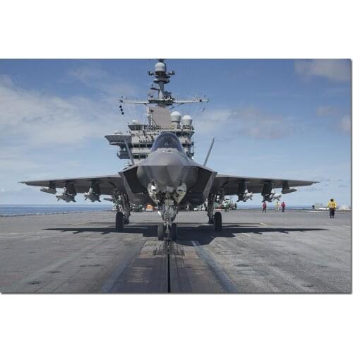 Fighter F-35 Wallpaper Canvas Print Paintings Wall Art Poster for Living Room Decor