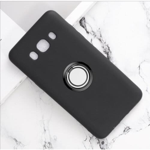 For Samsung Galaxy J5 (2016) Back Ring Holder Bracket Phone Case Cover TPU Soft Silicone On J510FN J510F J510G J510Y J510M J510H
