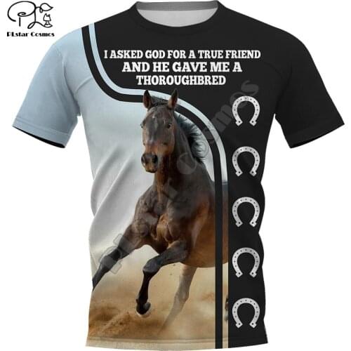 Men women appaloosa Print t shirt Summer thoroughbred Horse 3d tshirts tees casual short sleeve tops streetwear quick dry tee