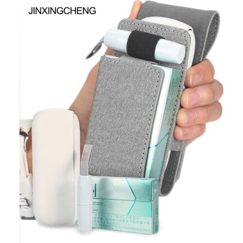 JINXINGCHENG Fashion 3 Colors Case Bag Holder Flip Full Case for iqos 3.0 PU Leather Pouch Case Accessories for iqos3