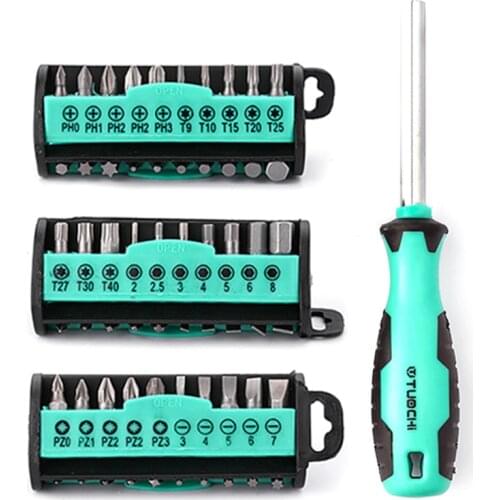 30 In 1 Screwdriver Set Magnetic Hand Tool Hex Torx Hexangular Driver Bit Set Screw Driver Home Bicycle Repair Tools Accessories