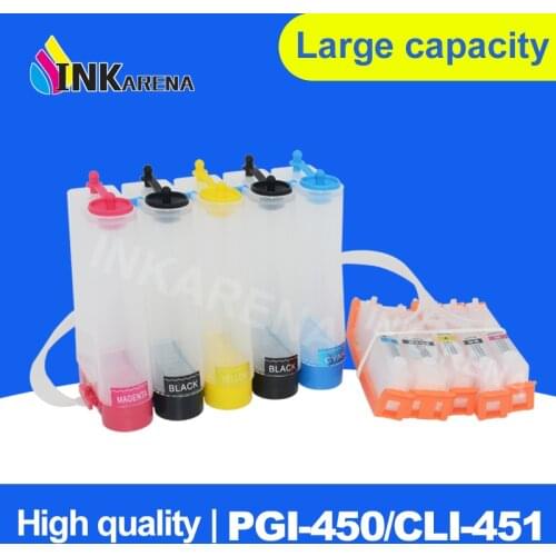 Continuous CISS ink Cartridge PGI-450XL PGI-450 CLI-451 for Canon Pixma IP7240 MG5440 MG5540 MX724 MX924 Printer Tank PGI 450