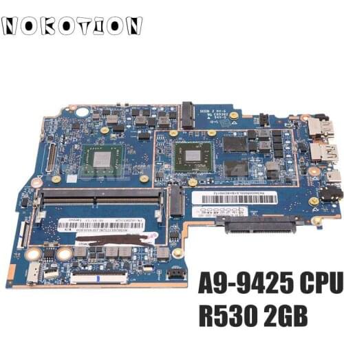 NOKOTION For Lenovo IdeaPad 330S-15AST Laptop Motherboard 5B20R37528 With A9-9425 CPU R530 2G GPU 4GB RAM