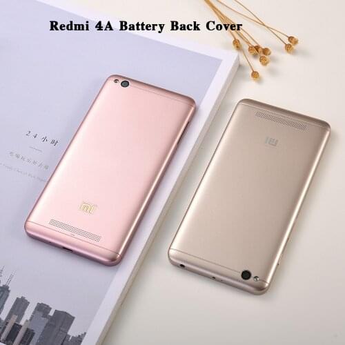 Official Xiaomi Redmi 4A Back Battery Cover Plastic Rear Door Housing Replacement Repair Case With Camera Lens 5 Inch Housing