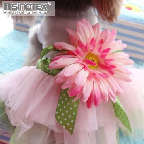 Pet Clothing Dog Dress Pet Cat Clothes Spring And Summer Cotton Floral Decoration For Small Medium Dogs Cats 1PCS/Lot