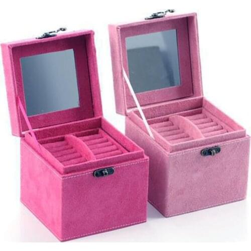 Jewelry Trinket Storage Box Multifunction Ring Bracelet Earring Necklace Organizer Portable Makeup Storage Brooch Accessories