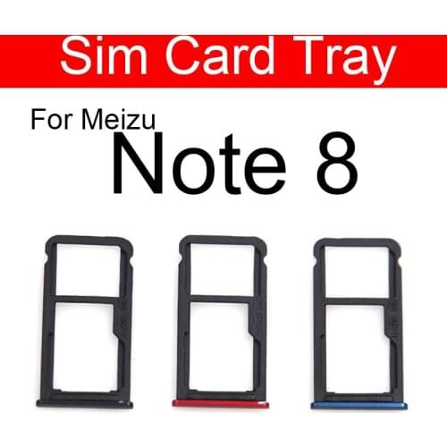 SIM Card Slot Tray Holder Adapter For Meizu Note 8 Note8 M822h M822q SD Memory Sim Reader Card Socket Replacement Parts