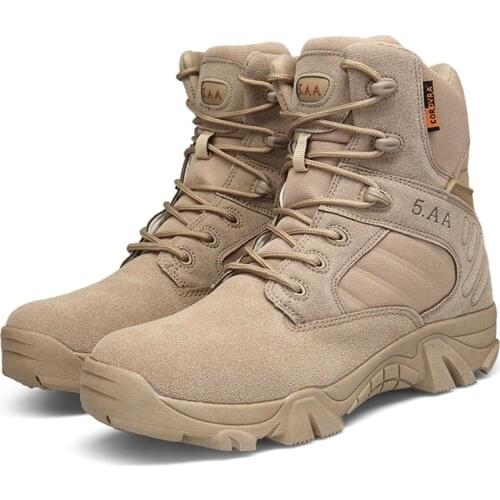 Mountaineering battlefield tactical shoes high-top desert combat boots delta tactical combat military boots mens Martin boots