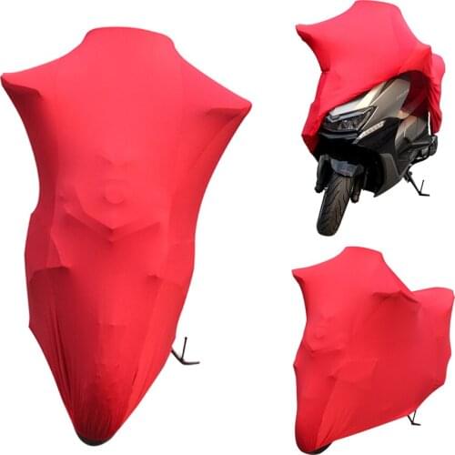 Universal Motorcycle Covers UV Protector Cover Indoor Outdoor 2 Colors Bike Motor Scooter Dustproof Cover Elastic Fabric M-4XL