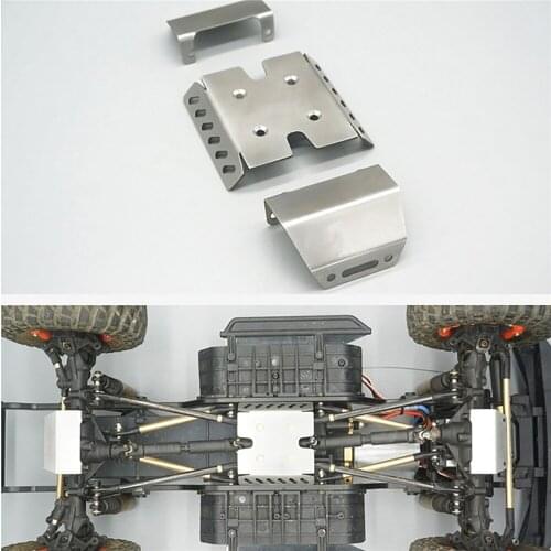 Stainless steel chassis armor Guard Plate Chassis protection for YK4102/YK4103 Wrangler RC Model Cars Accessories