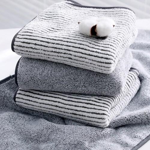 1Pcs Bath Towel Quick-drying Soft 2 Colors Cloth Supplies Bathroom Accessories Microfiber Multi Purpose Super Absorbent Tools
