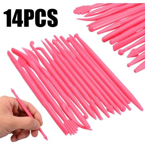14pcs Cake Mold Pens Cake Modelling Tools Set Mold Tools Pastry Carving Cutter Baking Crafts 11~13cm