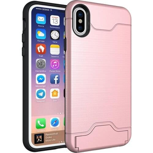 2018 Fashion Hard PC + Soft Frame Back Cover for IPhone XS/XS Max Plastic Case Protective Shell