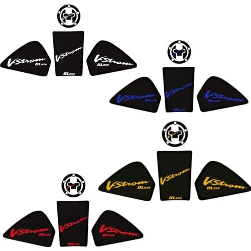 3D Motorcycle Anti slip Tank Pad Sticker Pad Side Gas Knee Grip Protector For SUZUKI V-Strom650 DL650 V-Strom 650 2019 2020