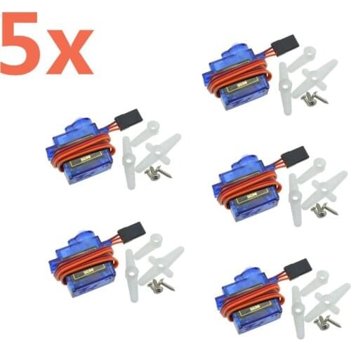 5 Pieces Micro Mini Analog Servo SG90 Pro 9g JR For Trex 450 RC Planes Aeroplane 6CH RC Helicopter Parts Steering Gear Toy Motor