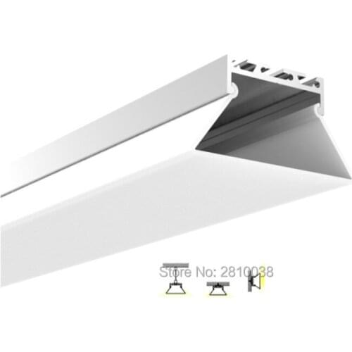 50 X1 M Sets/Lot New developed led strip aluminium profile and Trapezoid type light profile for pendant or wall lamp
