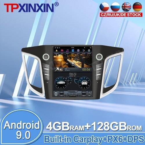 For Hyundai IX25 2014 - 2018 Android 9.0 4+128GB Car GPS Navigation Stereo Headunit Multimedia Player Auto Radio Tape Carplay