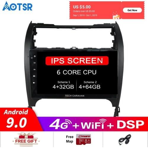 Android 9.0DSP Car GPS Navigation radio player For Toyota Camry 2012-2016 Multimedia Radio Audio Player Headunit No DVD Wifi dsp