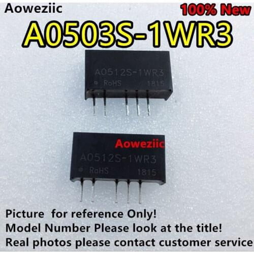 Aoweziic 5PCS/lot A0503S-1WR3 A0503S-1W New Original Input: 5V Dual Output: +3.3V 0.15A,-3.3V -0.15A DC-DC Isolate