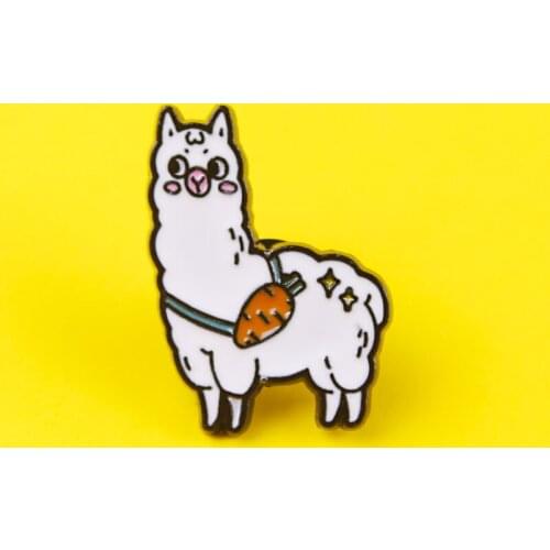 Brooch Alpaca Pins For Backpacks Kawaii Cartoon Series Anime Icons For Clothes Metal Badges On Clothes Enamel Pins Lapel Pin