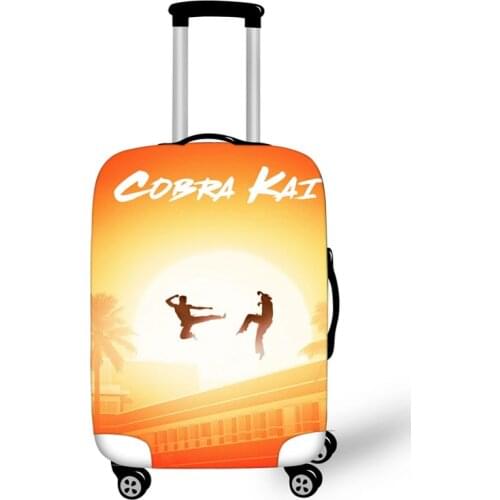 18-32'' Cobra Kai Travel Luggage Suitcase Cover Trolley Bag Protective Cover Mens Womens Elastic Suitcase Cover