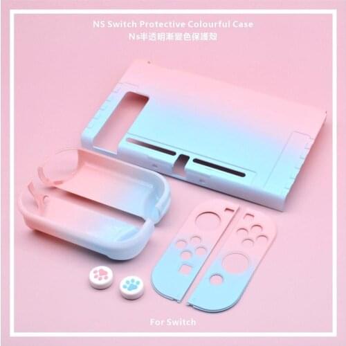 For Nintendo Switch NS Joy-Con Case cover Colorful PC Protective Outer Coque Shell Nintend Switch Console Detachable Ultra Thin