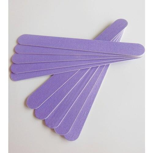 10 pcs random colour wood nail file nail boards thin nail file manicure tool wooden emery board for real nail