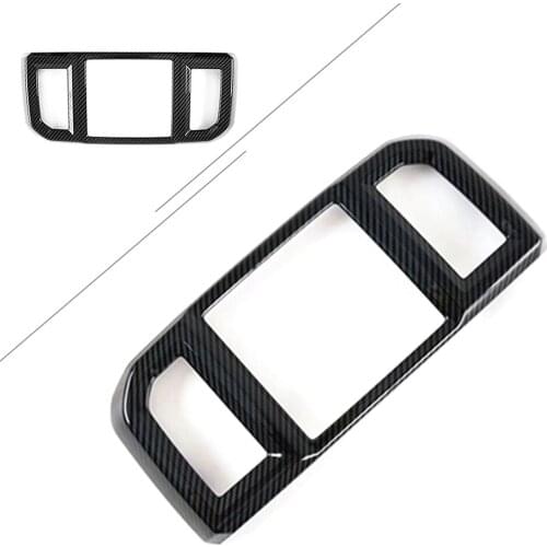 F-150 Carbon Fiber Styling Car Interior Rear Air Vent Outlet Cover Trim For Ford F150 2015 2016 2017 2018 2019 2020