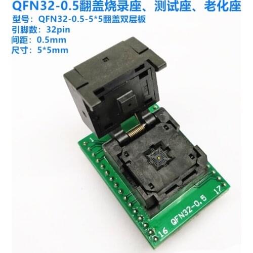 Qfn32-0.5 Recording Stand Flip to Dip 32 High Temperature IC Aging Stand 5 * 5mm Gold Plated Needle Qfn32 Test
