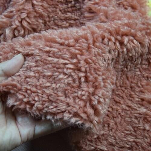 Imitation Tuscan Sheep Lamb Volume Plush Fabric Soft Warm Doll Pet Clothes Glove Lining Thickened Lamb Wool Fabric Diy Sewing