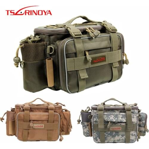 TSURINOYA Multi-function Fishing Bag 19*15*40cm Super Large Capacity Portable Shoulder-Bags Waterproof Fishing Tackle Bag Prsca