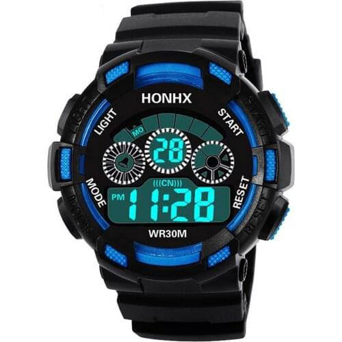 Men LED Digital Military Watch Rubber Quartz Watch Alarm Waterproof Sports Watches Fashion Outdoor Wristwatches