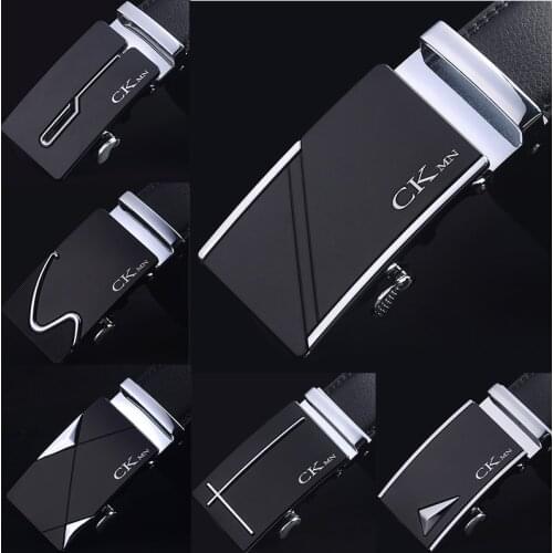 Top Quality Cow Genuine Leather Belt Men Genuine Luxury Automatic Leather Brand Man Belts Strap Male Metal Alloy Buckle