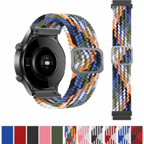 Braided Loop Band Strap For Samsung Galaxy Watch 3 41mm 45mm Watchband For Huawei Watch GT 2 Pro For Amazfit GTR Wrist Bracelet