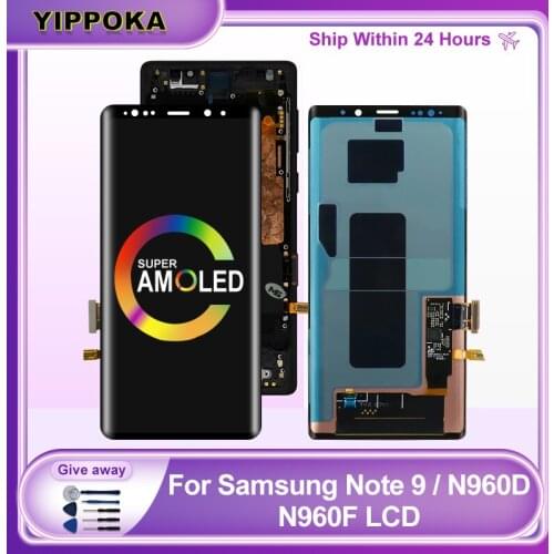 Super Amoled For Samsung Galaxy Note 9 LCD Display Note 9 N960D N960F N960U LCD Display Touch Screen Digitizer Replacement Parts