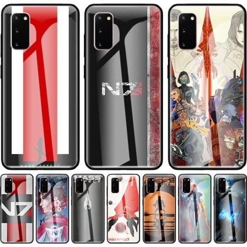 N7 Mass Effect Amazing Glass Cases For Samsung Galaxy S20 Ultra S10 5G S10e S9 S8 Plus Note 8 9 10 Lite Phone Coque Casos