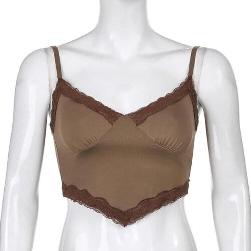 Sleeveless Vest Blouse Portable Comfortable Women Short Navel Slim Strap Top Camisole for Home V-neck Halter Sexy Camisole Top