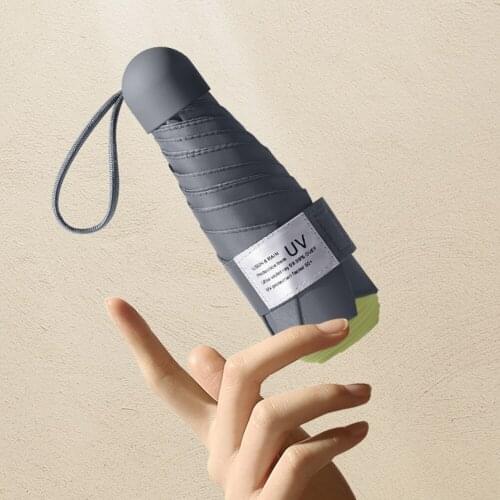 Ultralight Sunshade Umbrella Mini Pocket Pure Color UV Protection Umbrellas Windproof anti-UV Portable Travel Rain Umbrella