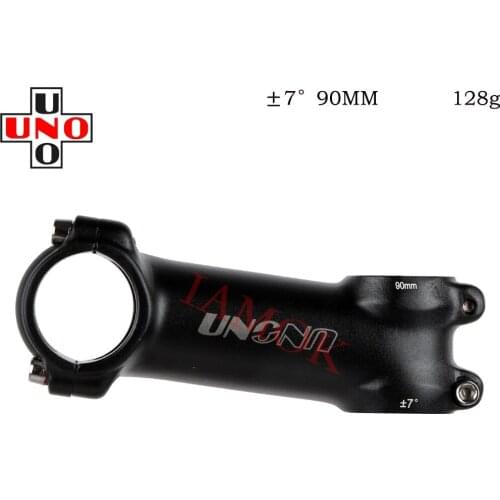 UNO AS-007N Bicycle Stems 7/17 Degree 60-130mm Iamok Mountain Bike Ultra Light 3D Forging Stem Gray Logo