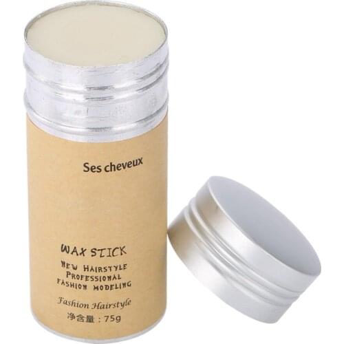 75g Men /Women Durable Hair Wax Stick Water Based Hair Long-lasting Stereotypes Hair Cream Refreshing Hair Modeling Wax Stick