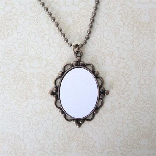 Custom necklaces pendants jewelry for sublimation blank consumables wholesale Heat Transfer printing mix style 101pcs/lot