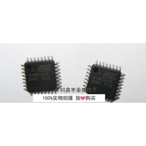 100% New Original In Stock ATMEGA88-20AU ATMEGA88 ATMEGA88V-20AU QFP-32