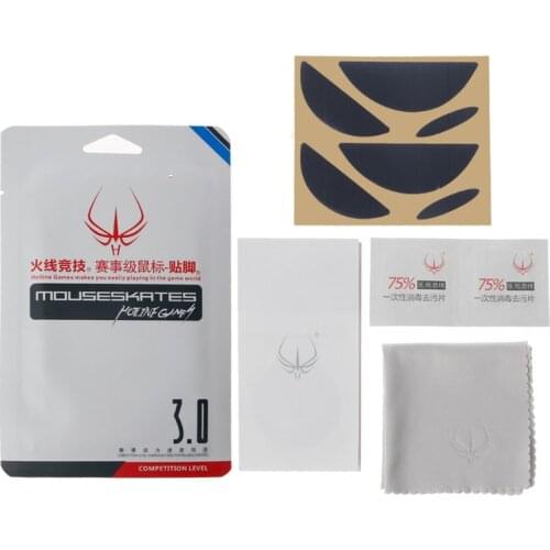 2 Sets/Pack Original Hotline Games Competition Level Mouse Feet Mouse Skates Gildes for Logitech MX518 /G400 /G400S 0.6mm Thick