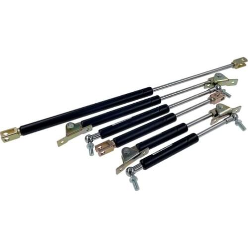 2PCS 18*8 Rod 130mm Stroke 50N-500N/5kg-50kg Gas Spring Cupboard Hinges Gas Spring Force lift support 350mm Hole Center Distance