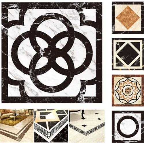 4/Pcs Floor Tile Decoration Self Adhesive Waistline Border Wall Stickers Adhesive Living Room Floor Sticker Baseboard Waterproof