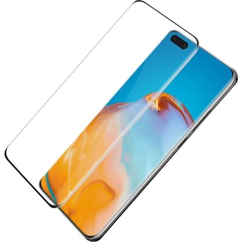 500pcs Full Coverage 3D Curved Tempered Glass Screen Protector Flim Guard For Huawei P40 Pro + P30 Honor 30 Mate 40 20 Nova 8 7