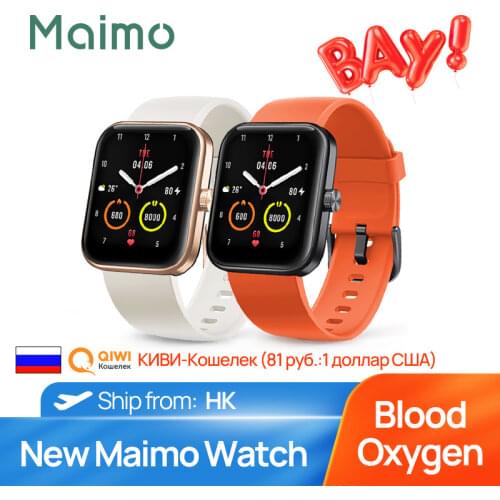 Maimo Smartwatch 1.69'' TFT-LCD PPG Heart Rate Sensor Fashion Design Alexa App Control Reminders Sleep Tracking Blood Oxygen
