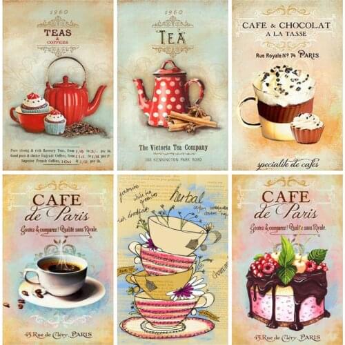 HUACAN 5D DIY Diamond Painting New Cartoon Diamond Embroidery Cross Stitch Kitchen Cake Rhinestones Full Mosaic Decortion