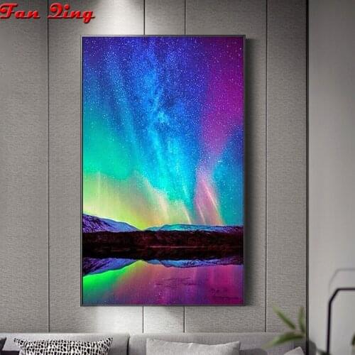 Diamond Embroidery Scenery Diamond Mosaic Rhinestones 5D Full square/round Diamond Painting Starry Sky Pictures Wall Decor