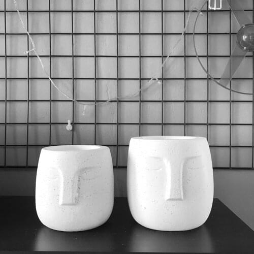 Big Silicone Flower Pot Mold Desktop Garden Decorating Planter Concrete Vase Making Mould Cement Flowerpot Casting Tools